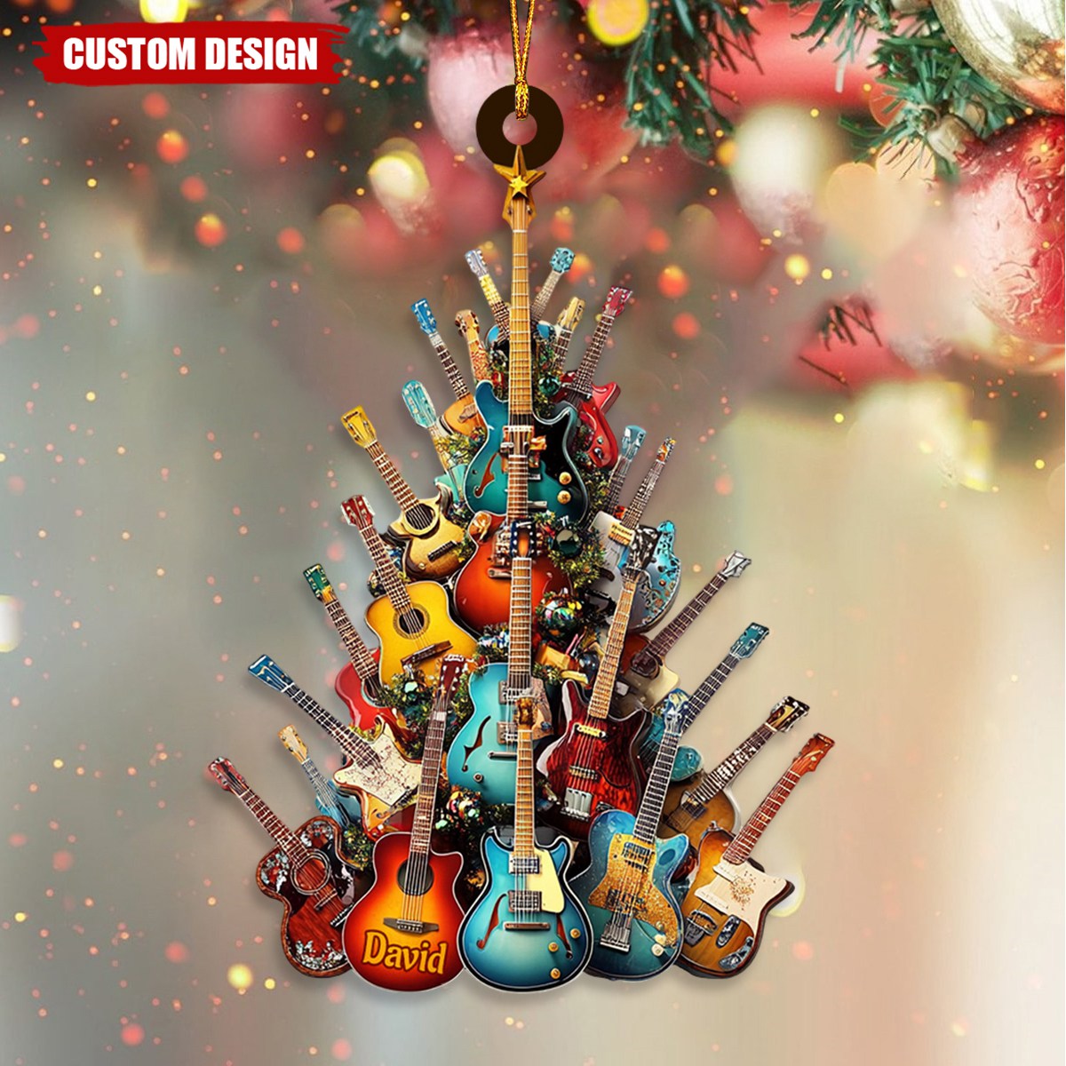 Awesome Guitar - Personalized Guitar Ornament
