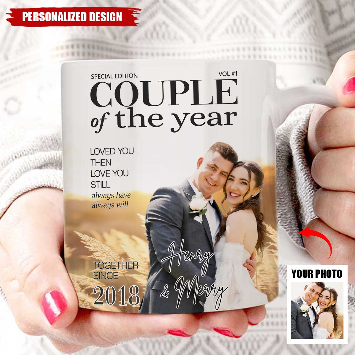 Choosing You Feels So Right-Personalized Couple Mug-Anniversary Wedding Gifts For Husband And Wife