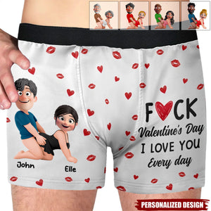 I Love You Every Day-Personalized Couple Men's Boxer Briefs