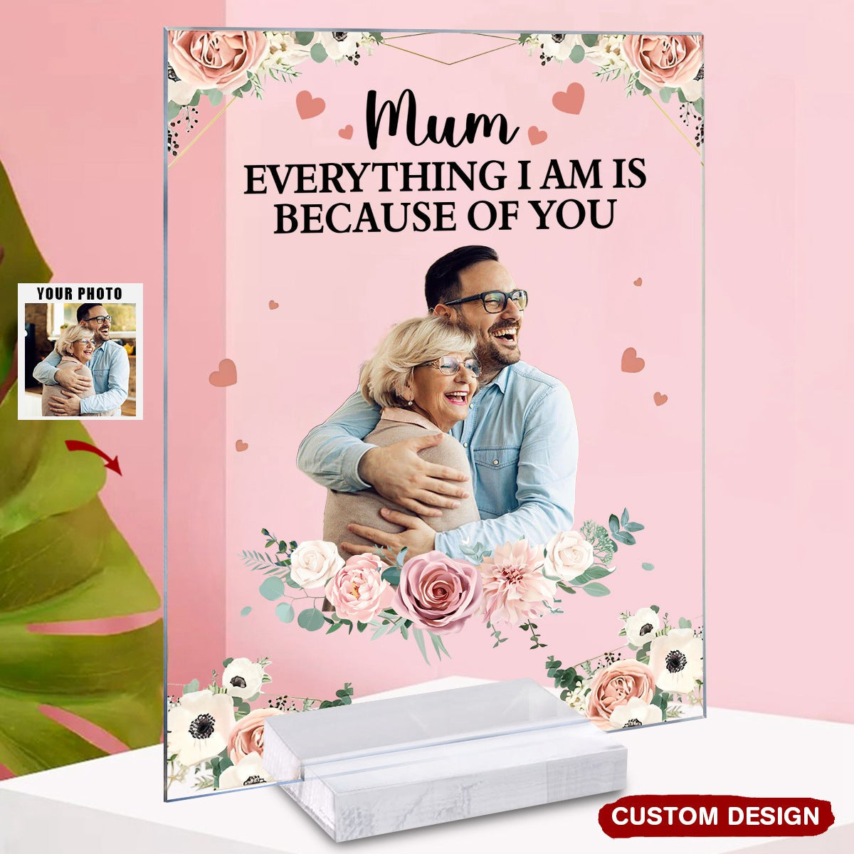 Love Between Mother And Daughter Is Forever - Personalized Acrylic Photo Plaque