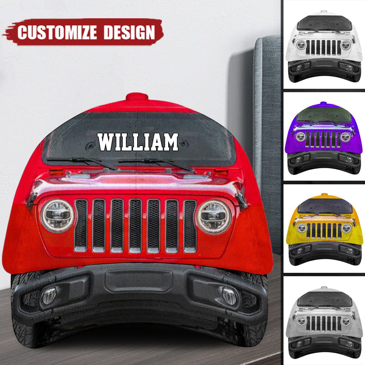 Personalized Off-road Car Cap - timift