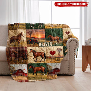 Horse Ranch - Personalized Horse Blanket