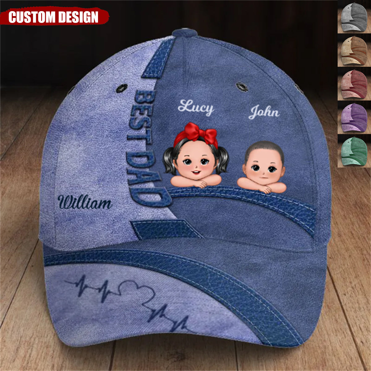 With A Dad Like You - Family Personalized Hat