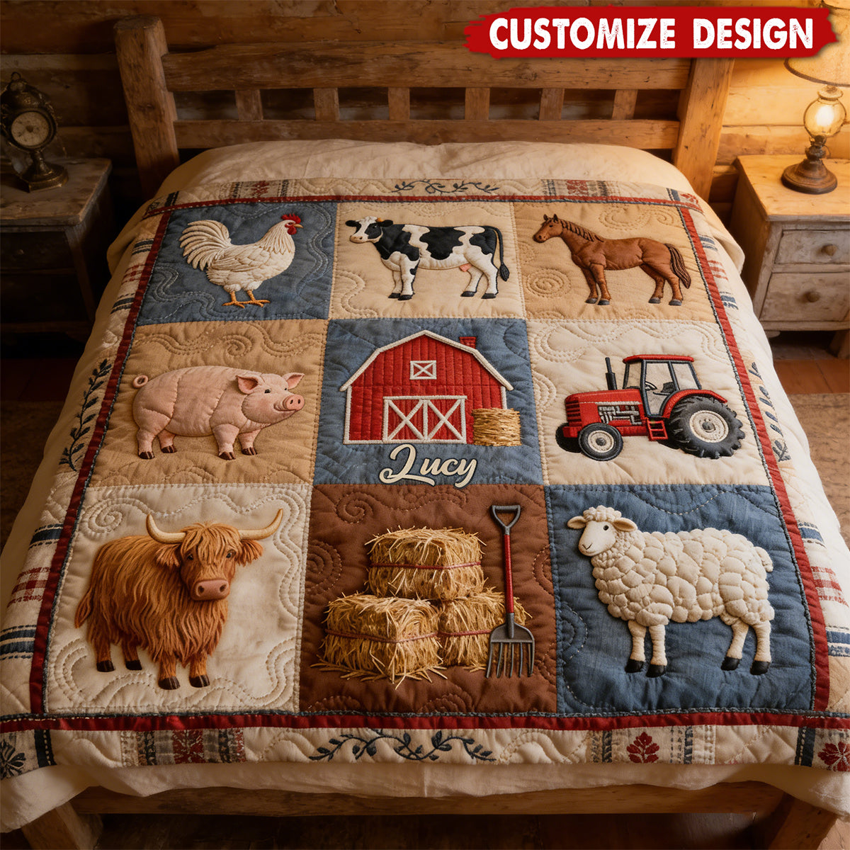 Farm Life - Personalized Farmer Blanket