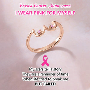 Breast Cancer Awareness-Pink Diamond Boobs Ring