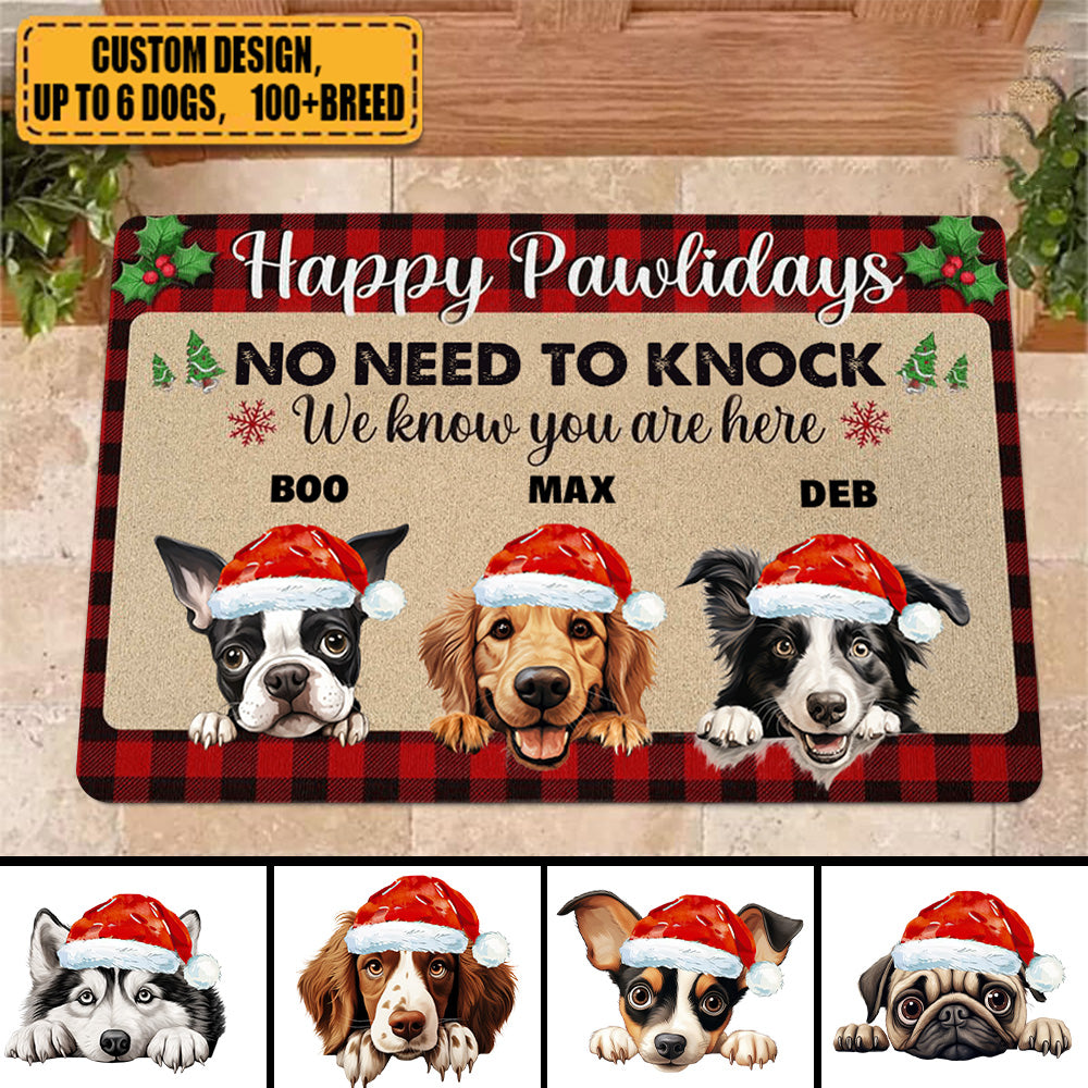 No Need To Knock - Personalized Doormat