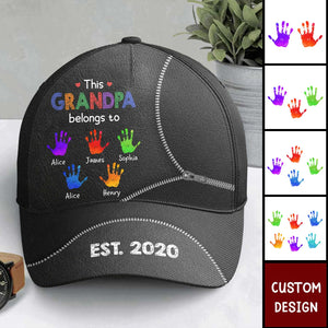 This Dad / Grandpa Belongs To - Personalized Classic Cap