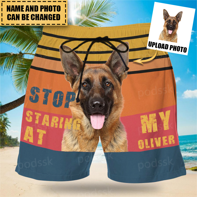 Personalized Stop Staring -Upload Photo- Custom Trunks