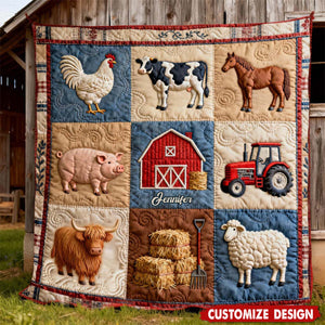 Farm Life - Personalized Farmer Blanket