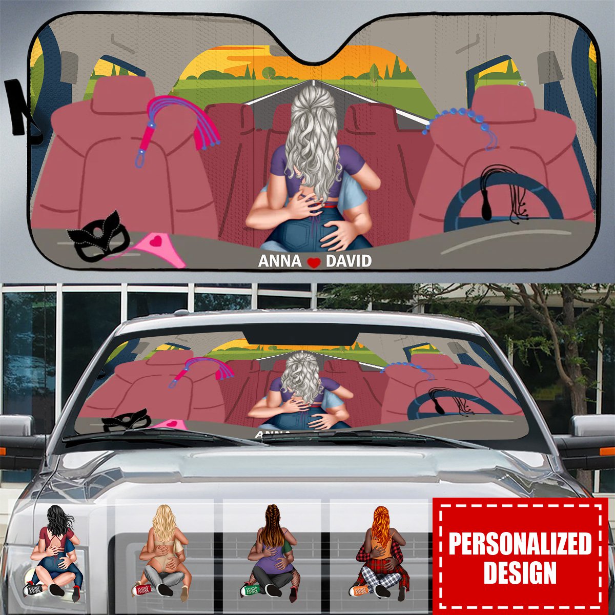 I Need You Tonight-Personalized Windshield Sunshade-Gifts For Couple