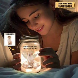 Forever In My Heart - Memorial Personalized Mason Jar Light - Sympathy Gift