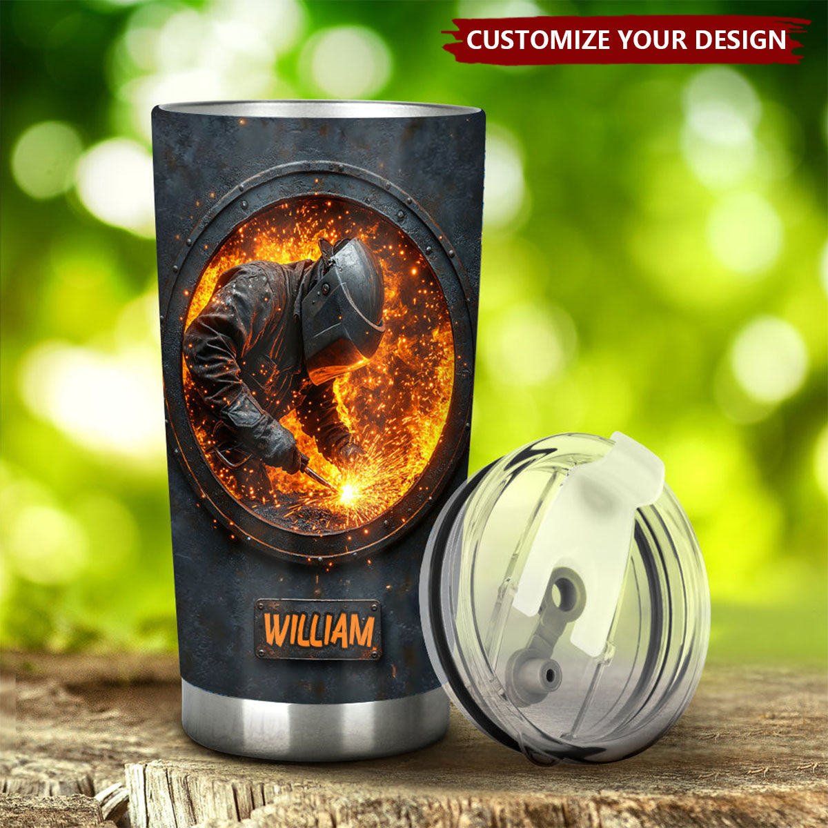 Gift For Welder Man - Personalized Welder Tumbler