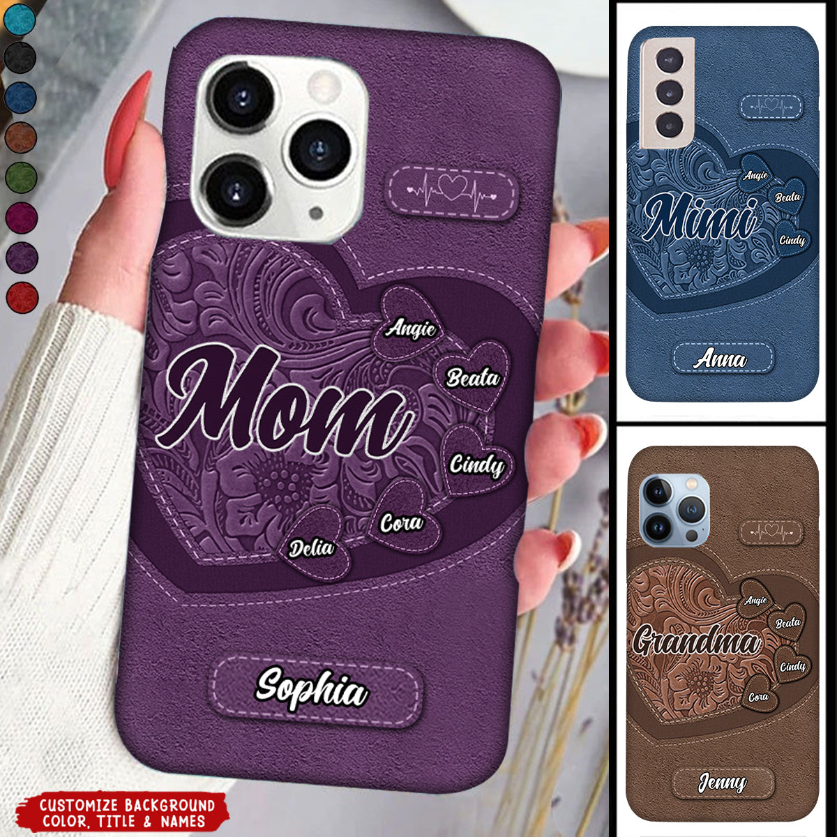 Grandma's Little Sweethearts - Personalized Phone Case