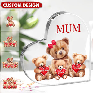 Personalized Bear Acrylic Plaque For Grandma/Mother