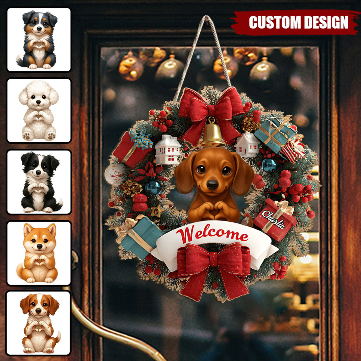 Welcome Home - Personalized Pet Custom Shaped Wood Sign