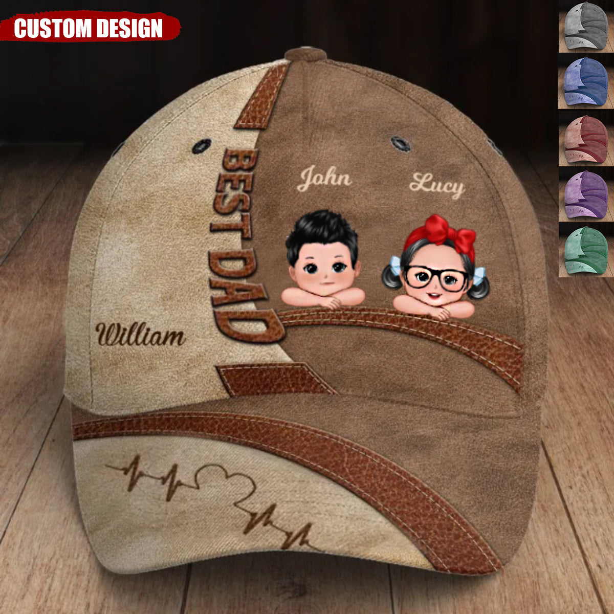 With A Dad Like You - Family Personalized Hat