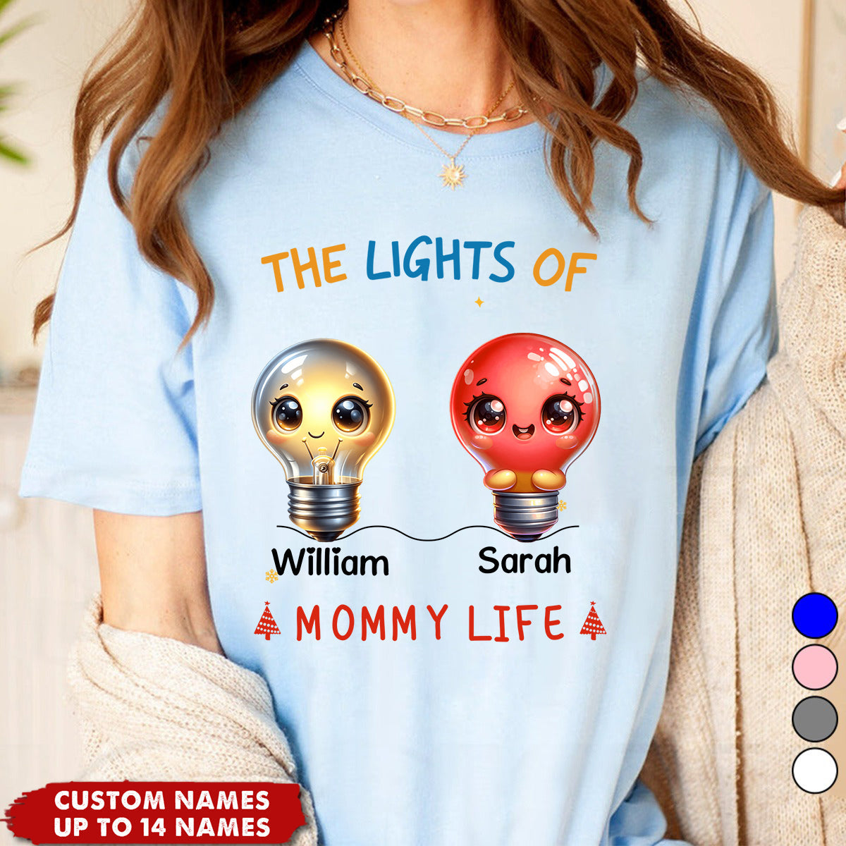 Personalized Gift For Grandma The Lights of life Shirt