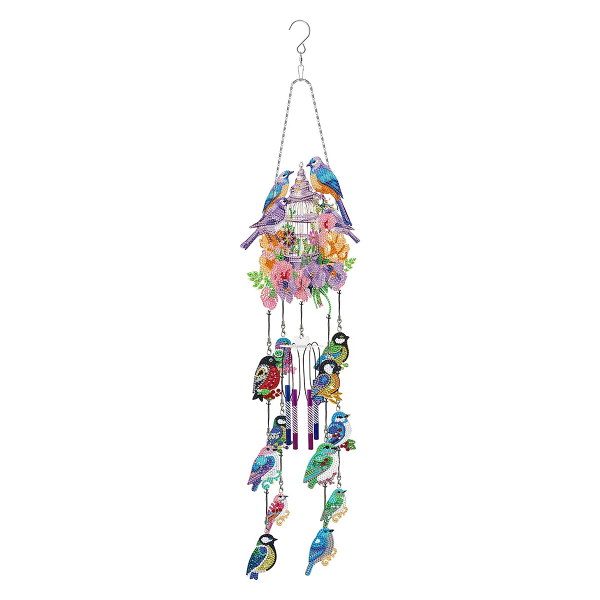 DIY Diamond Painting Double Sided 3D Wind Chime Pendant Hanging Kit