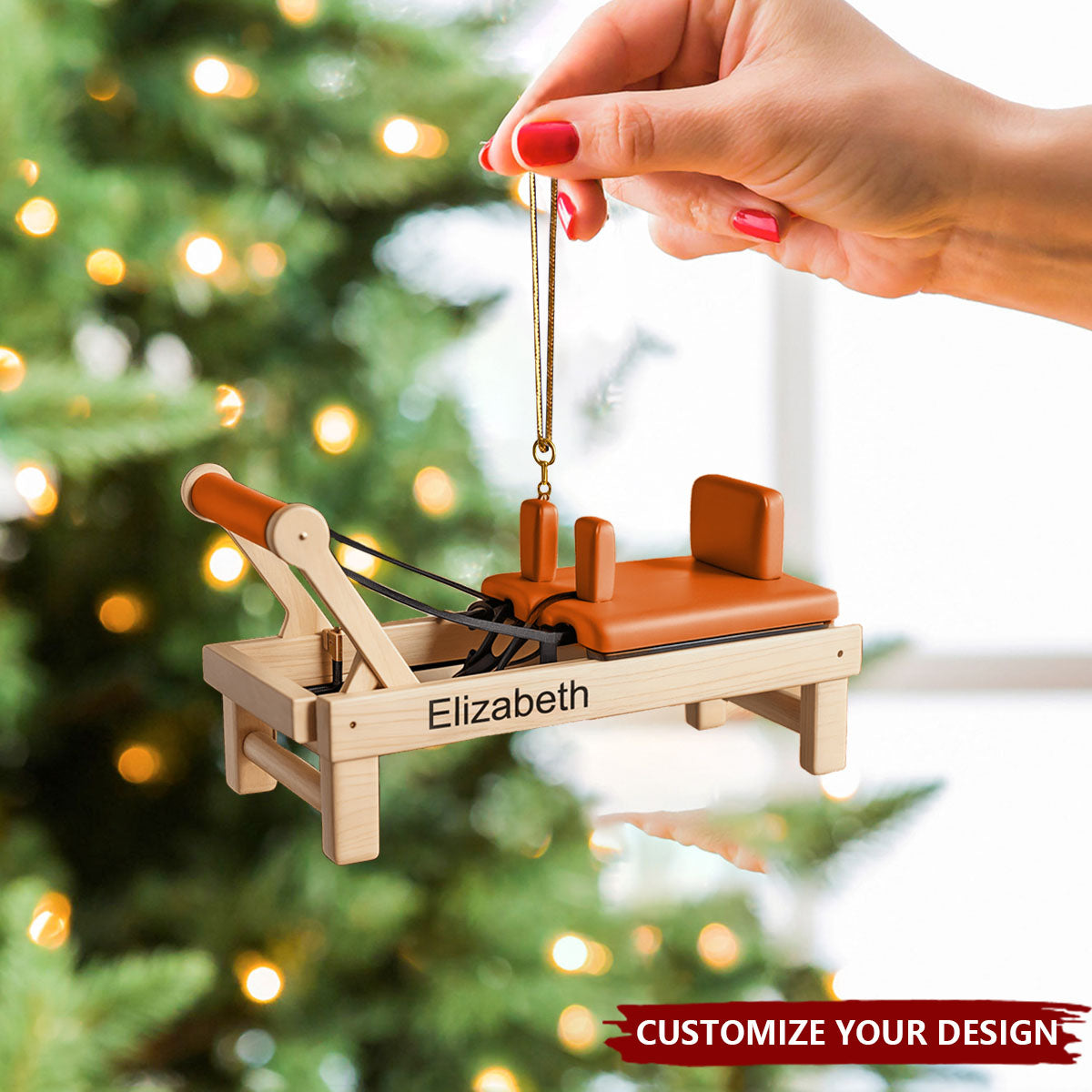 Pilates Art - Personalized Pilates Equipment Ornament