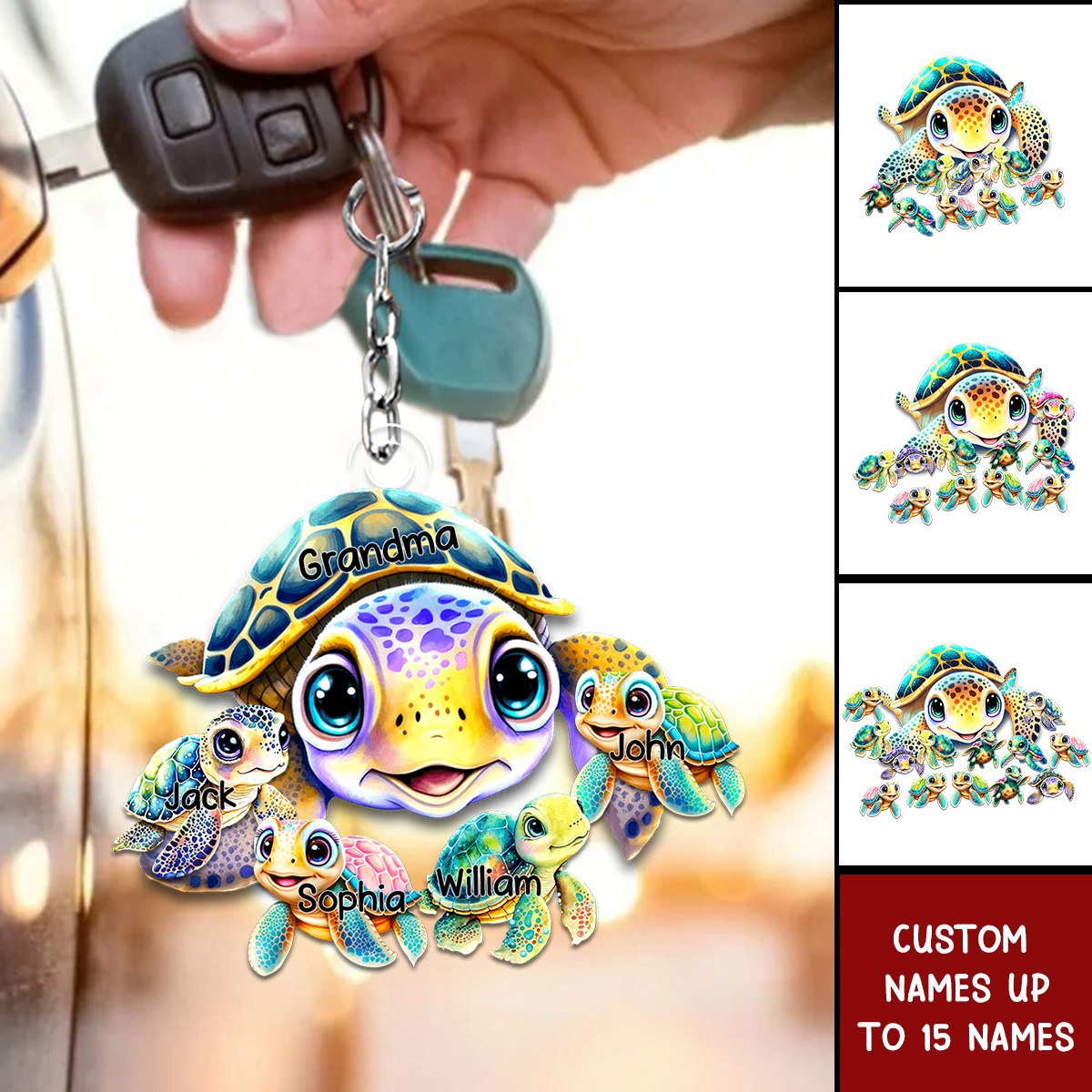 This Grandma Belongs To Acrylic Keychain