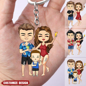 Beach Mom Keychain - Gift For Mom