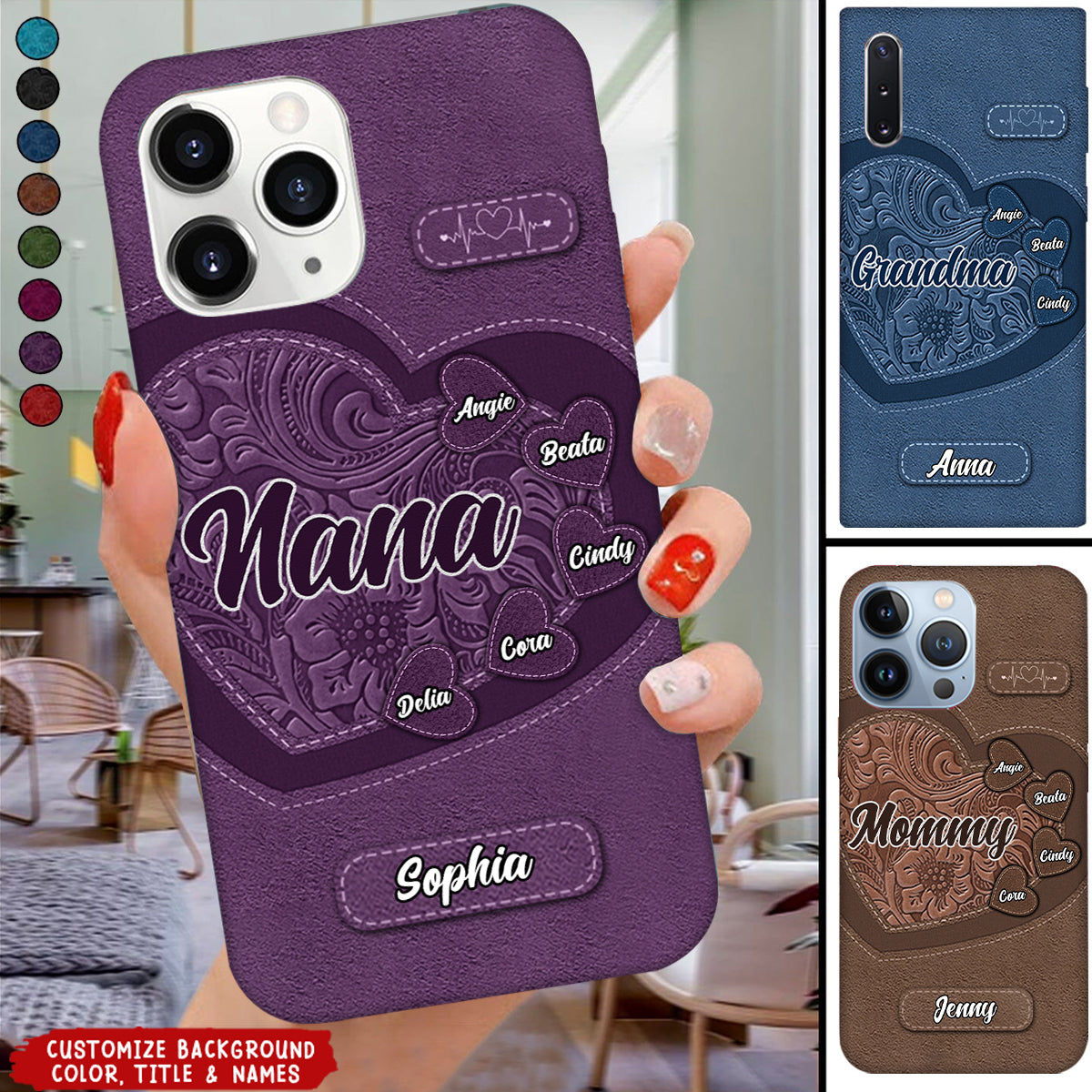 Grandma's Little Sweethearts - Personalized Phone Case