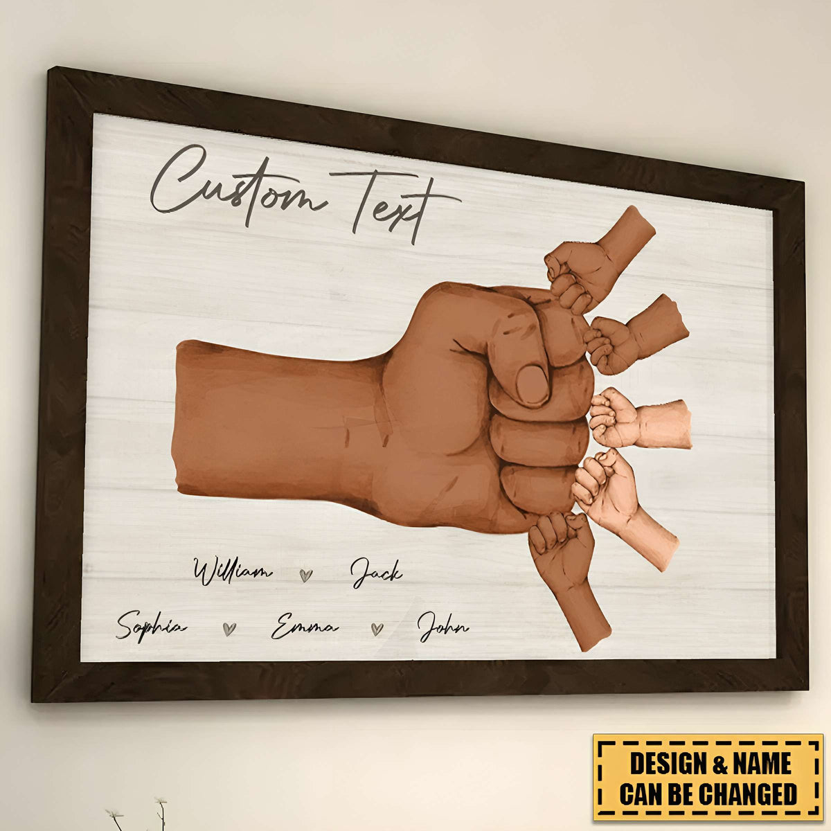 Together We're A Team - Family PersonalizedHorizontal Poster