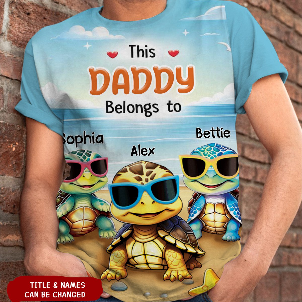 Personalized This Grandma Belongs To All-over Print T-shirt-Gift For Grandma