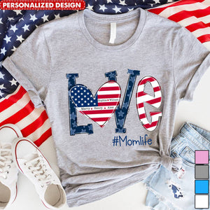 Grandmalife With Love Kid Name Personalized T-shirt