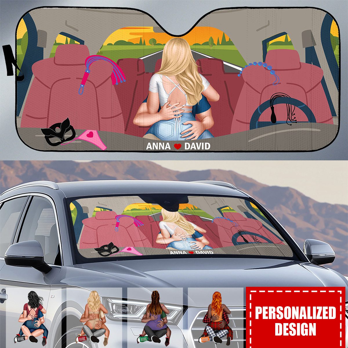 I Need You Tonight-Personalized Windshield Sunshade-Gifts For Couple