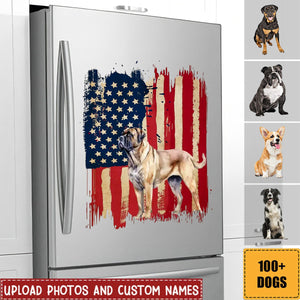 Personalized dog flag printed Decal gift for dog lovers