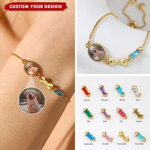 Personalized Pet Photo Memorial Bracelet, Loss Jewelry to Honor Pet