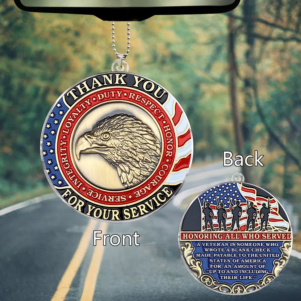 Say Thank You Who Have Service Country - Acrylic Car Ornament