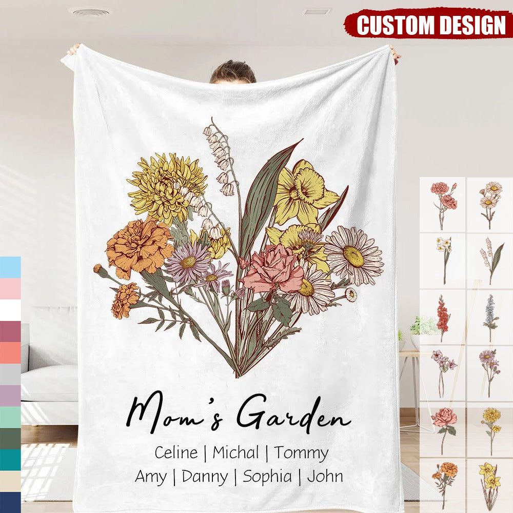 Grandma / Mom's Garden - Customized Winter Blanket
