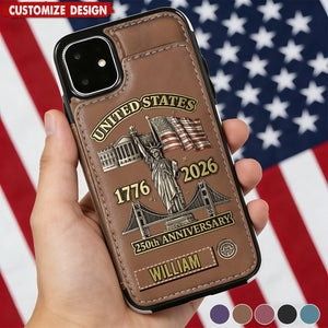 250th Anniversary - Personalized Wallet Phone Case