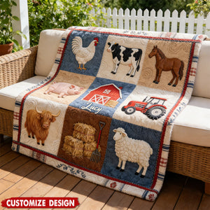 Farm Life - Personalized Farmer Blanket