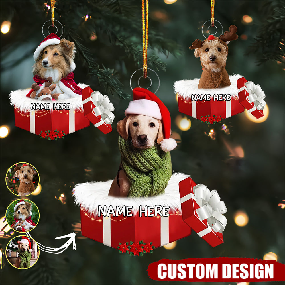 Football Lovers Christmas Gift - Personalized Photo Mica Ornament