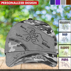 Best Dad Ever Camo Pattern - Personalized Custom Classic Cap - Father's Day Gift For Dad