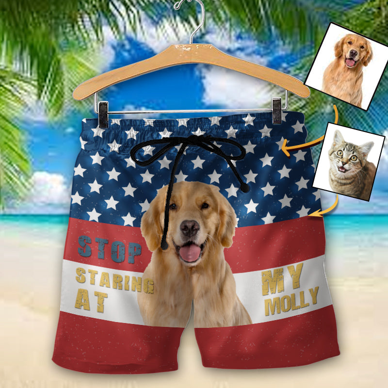 Personalized Stop Staring - Upload Photo- Custom Trunks