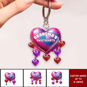 Personalized Sweathearts Acrylic Keychain - Mother's Day Gift