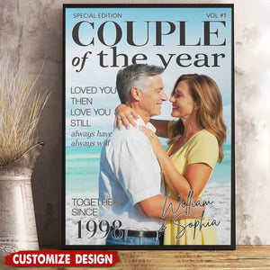 Choosing You Feels So Right -  Personalized Couple Poster - Anniversary Wedding Gifts For Husband And Wife