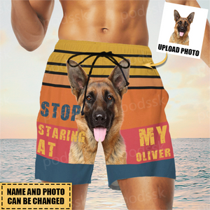 Personalized Stop Staring -Upload Photo- Custom Trunks