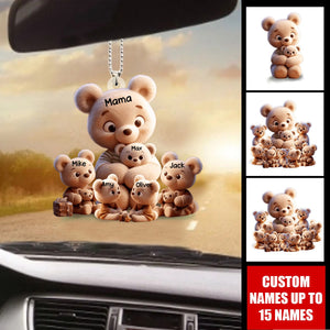 Grandma/ Mama Bear Personalized Acrylic Car Ornament