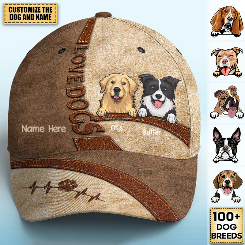 Life Is Better With Dogs - Dog Personalized All Over Print Classic Cap