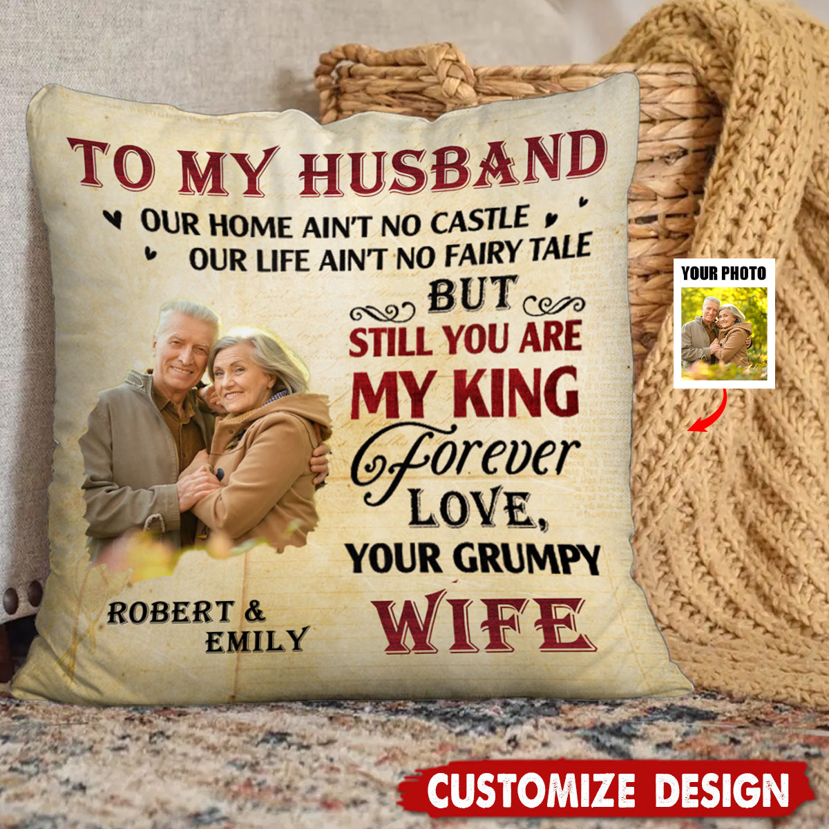 Still You Are My Queen - Personalized Pillow