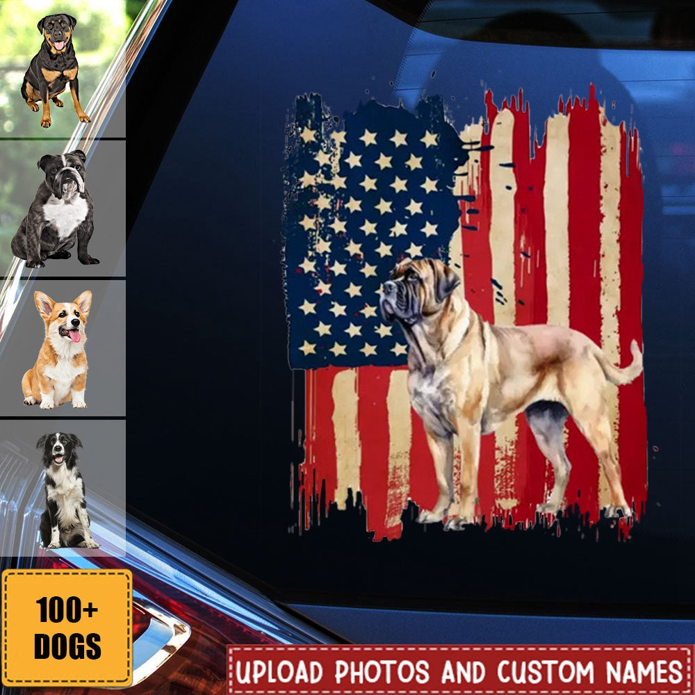 Personalized cat flag printed decal  - gift for cat lovers