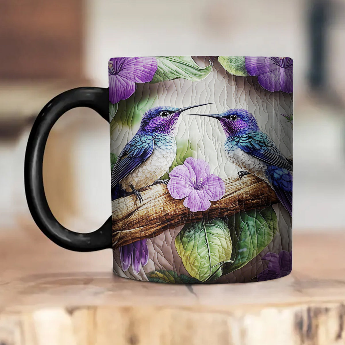 Amethyst Lovebirds Coffee Mug - Gift For Bird Lovers