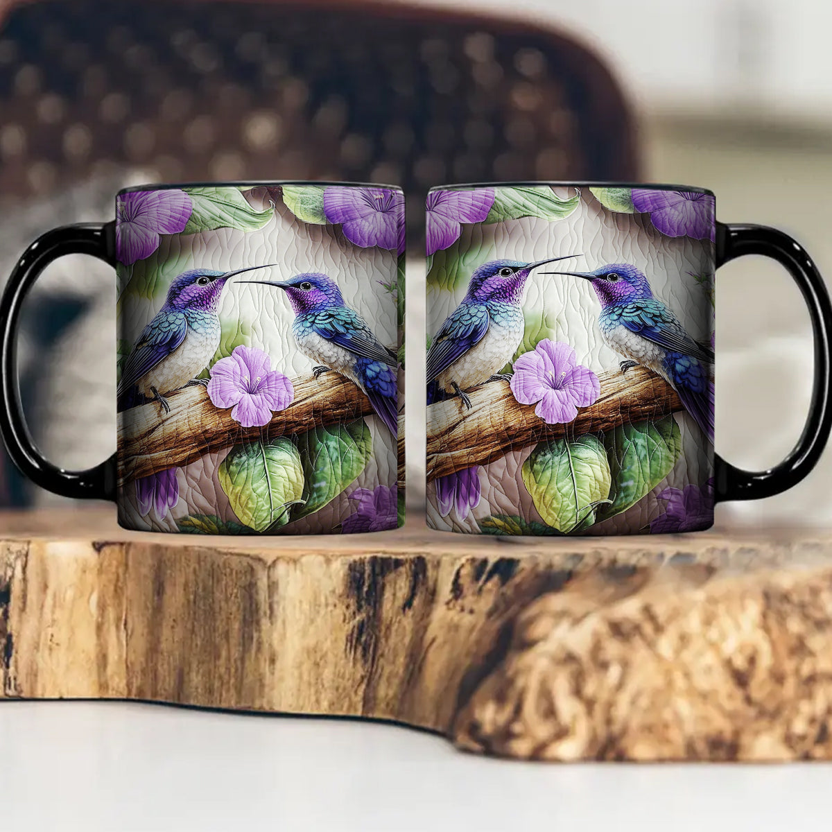 Amethyst Lovebirds Coffee Mug - Gift For Bird Lovers