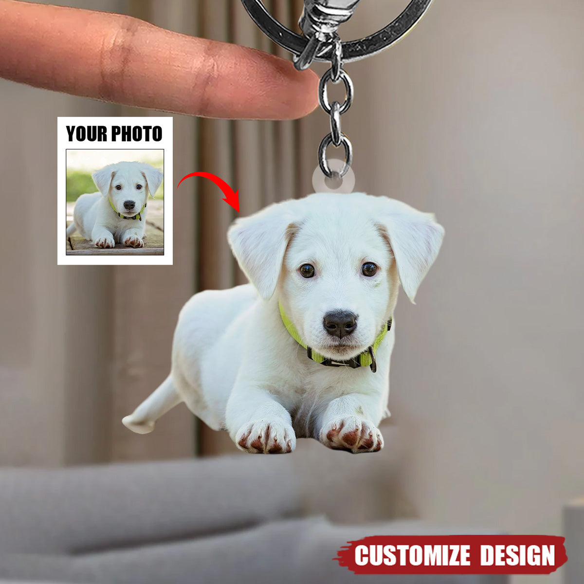 Custom Your Photo Acrylic Keychain - Gift For Pet Lover