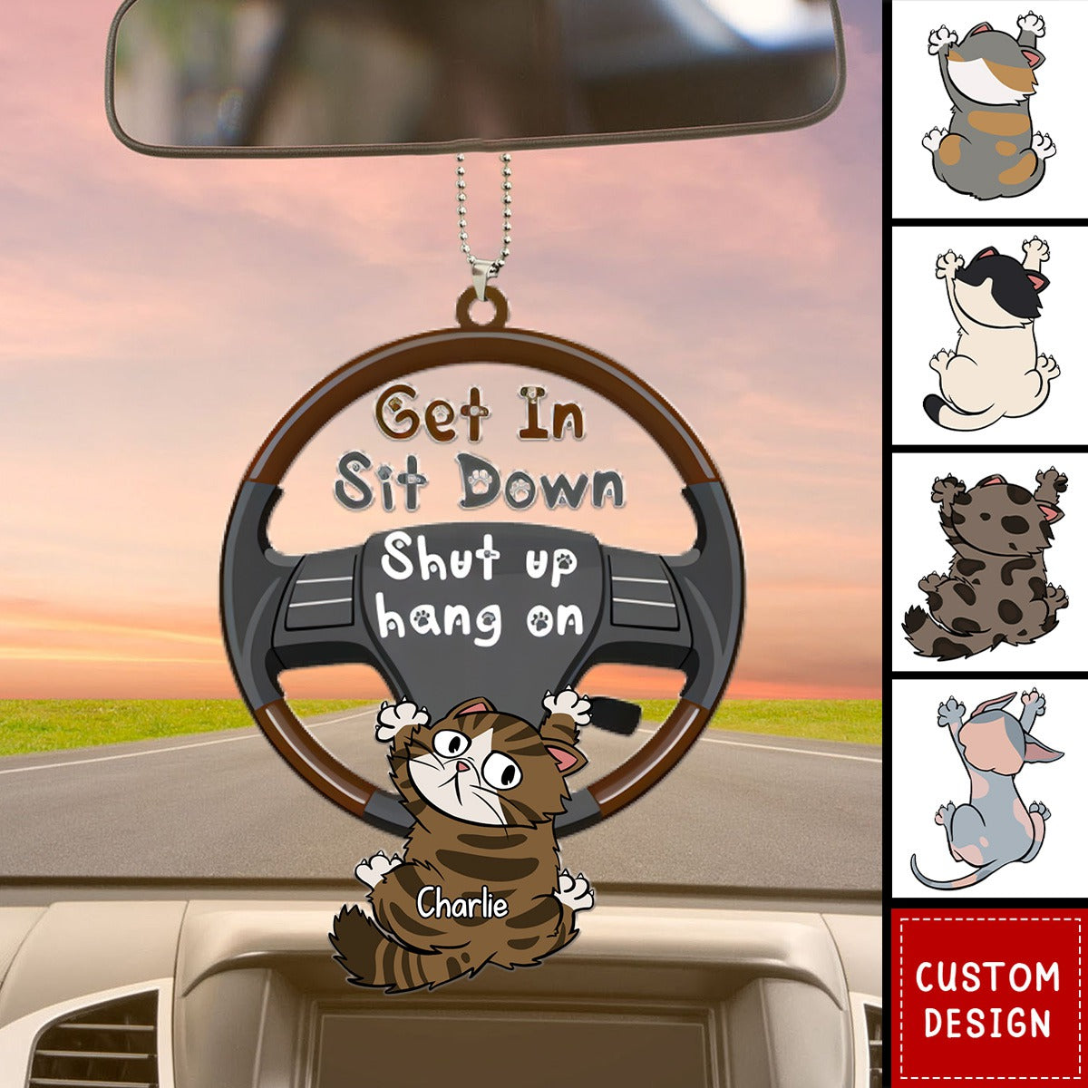 Personalized Gifts For Cat Lover Car Ornament